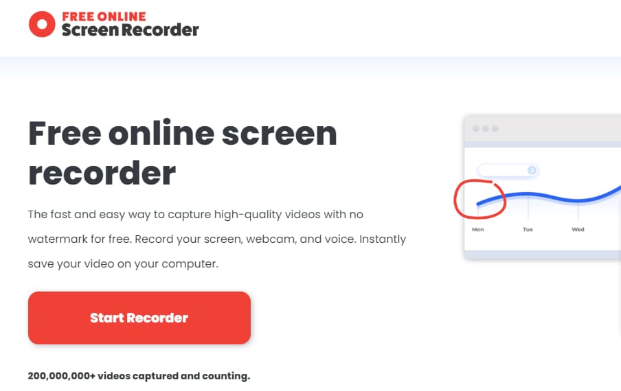 click start recorder