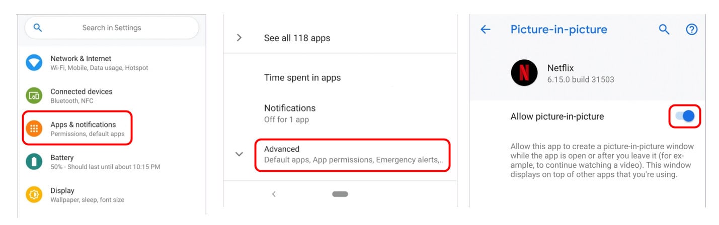 pip on android