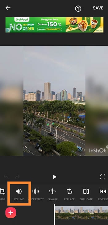 нажмите на настройку громкости