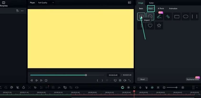 importing custom mask in filmora