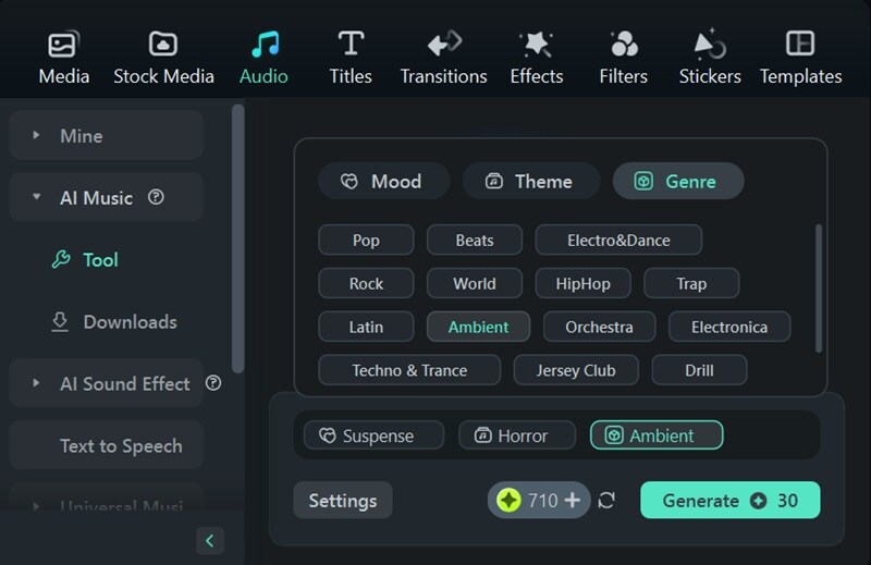 adjust settings for halloween music
