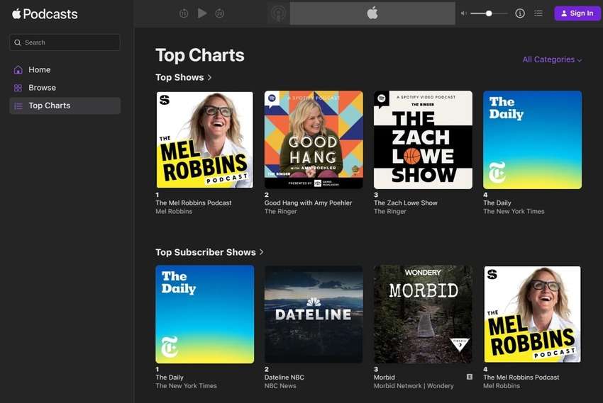 apple podcast directory