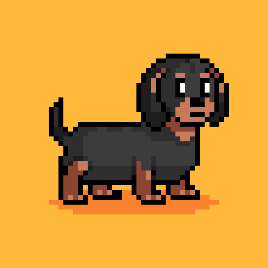 puppy pixel art gif