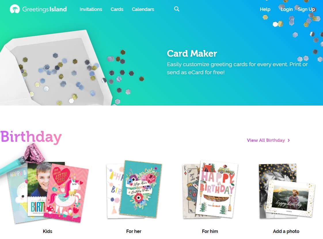 best online birthday ecard maker - Greetings Island