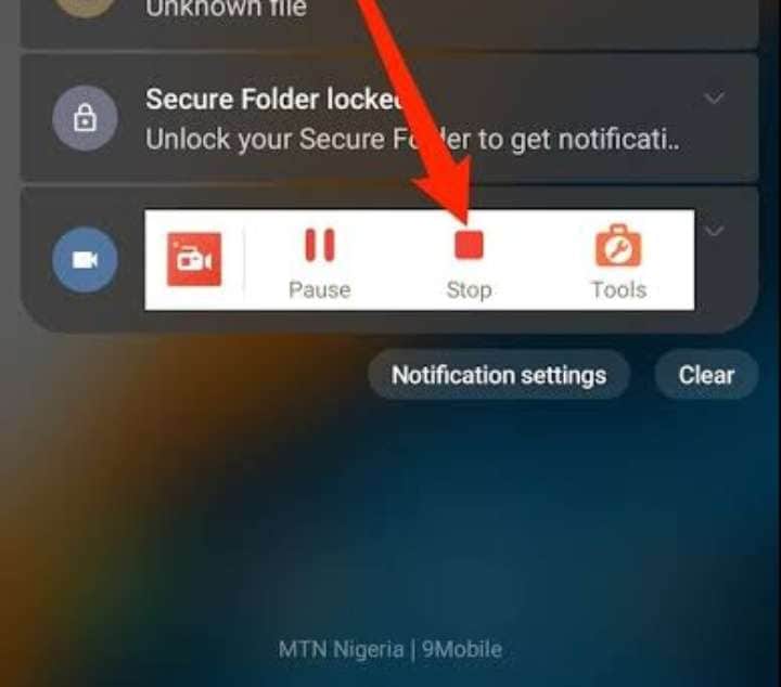 save the recording on android
