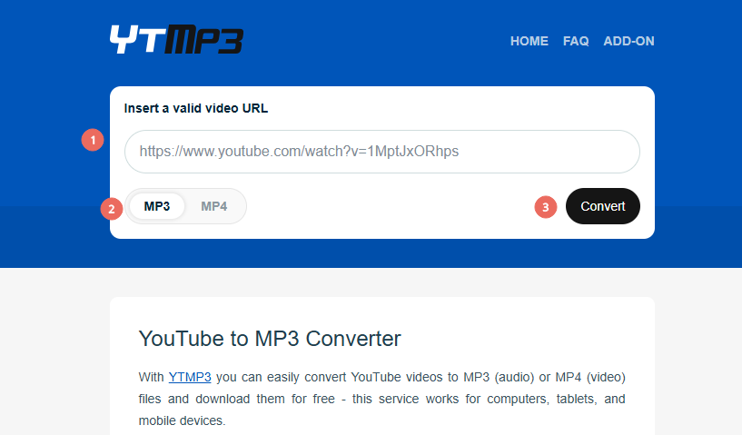 rip audio from youtube with ytmp3