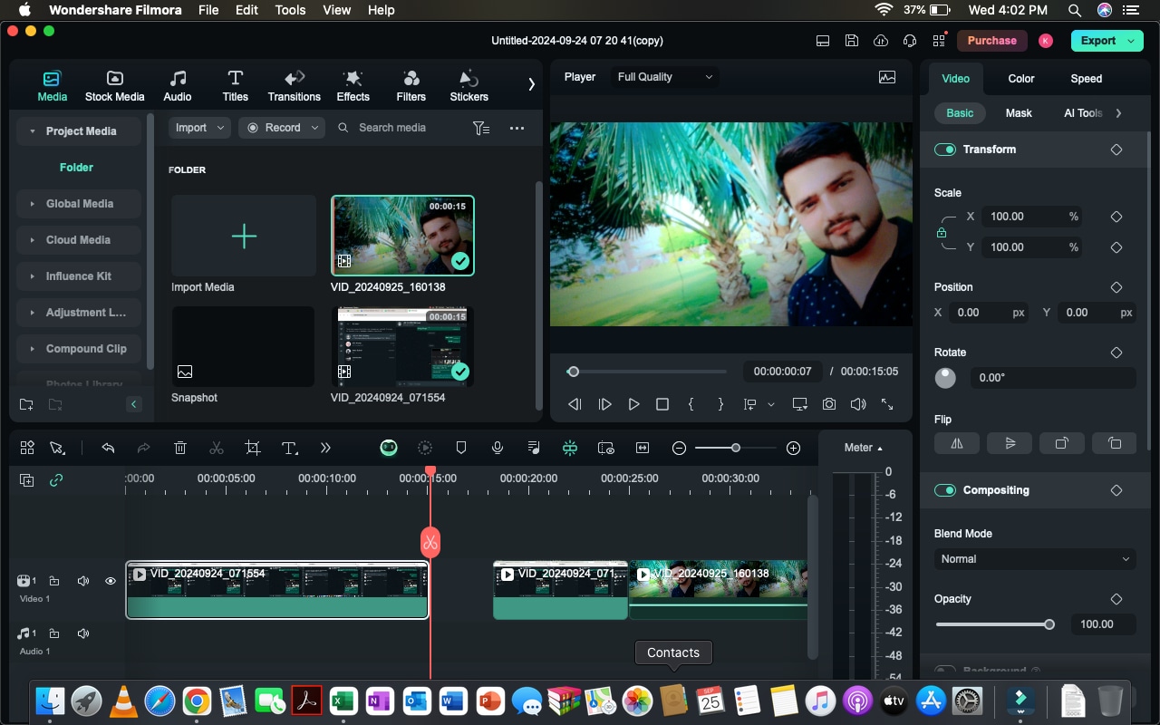 stop recording and edit it to enhance