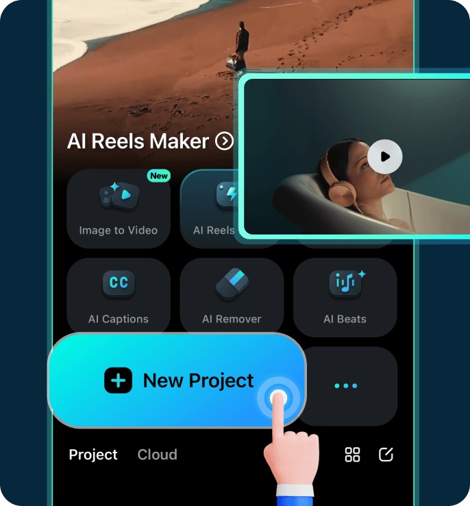 import your video to filmora