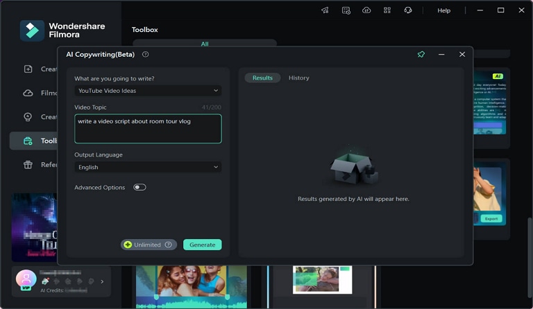 filmora ai copywriting