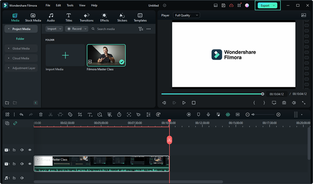 редактор актуальных историй filmora