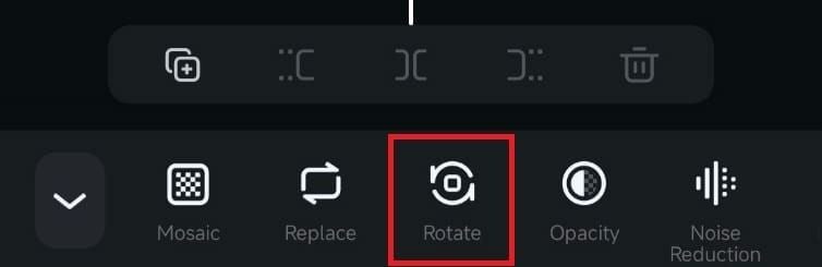 find and open the rotate tool