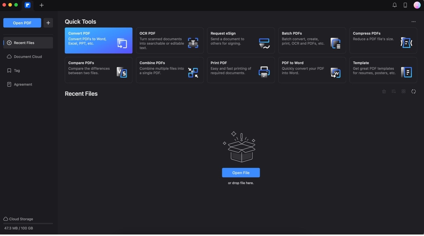 pdfelement mac layout