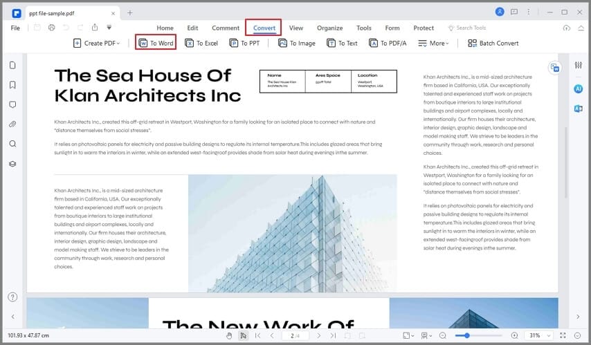 convert pdf to word