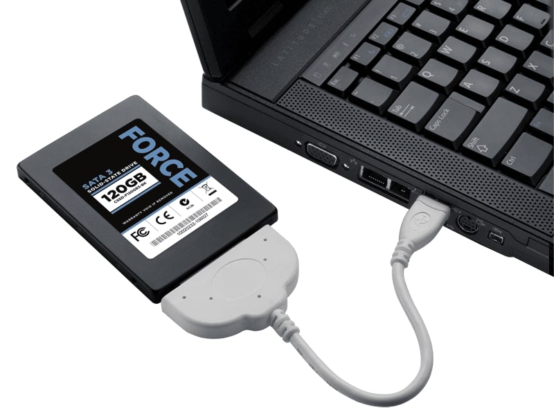 connect external drive to pc