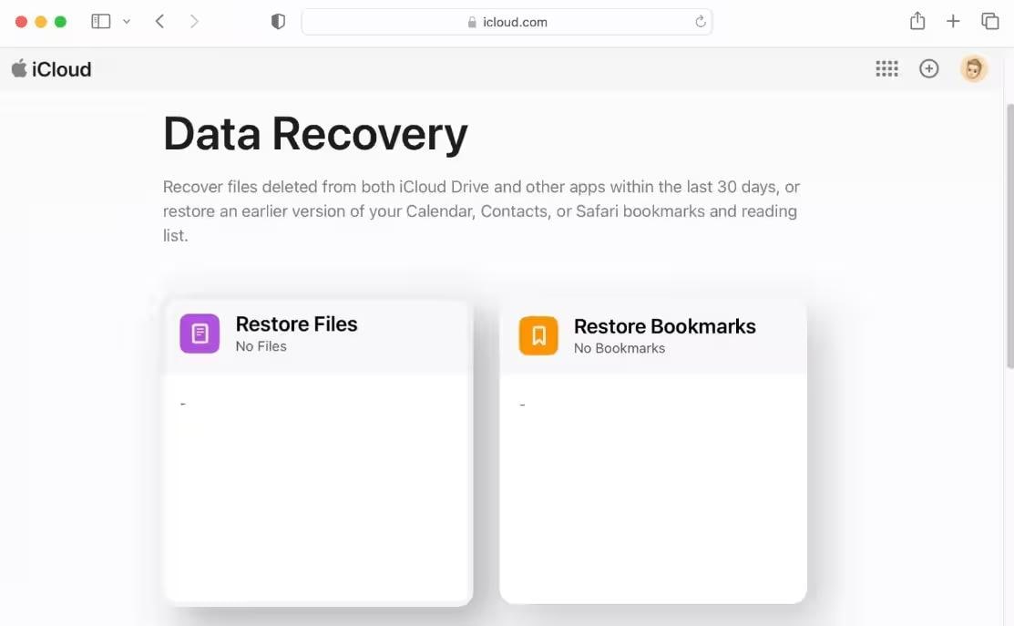 scroll to data recovery