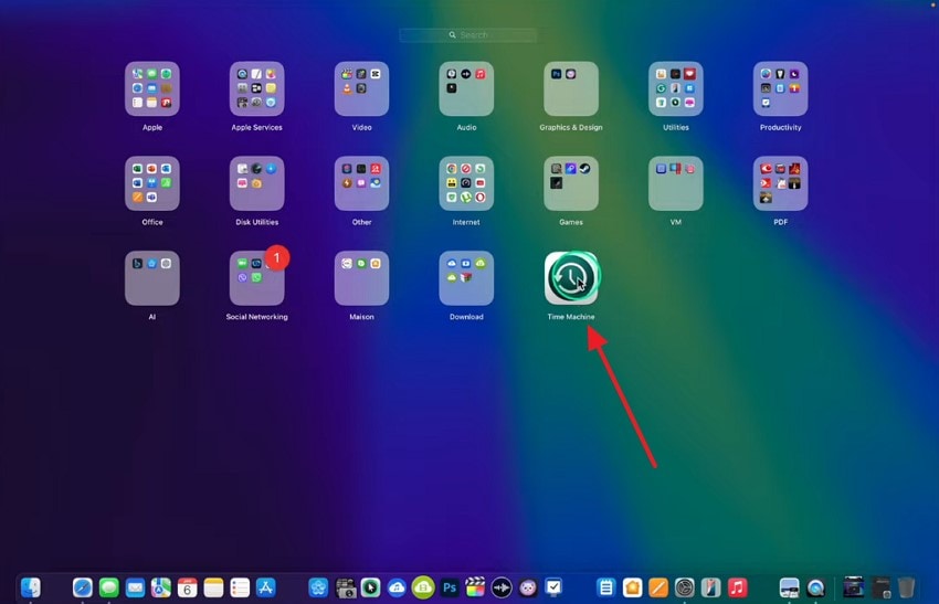 locate time machine app