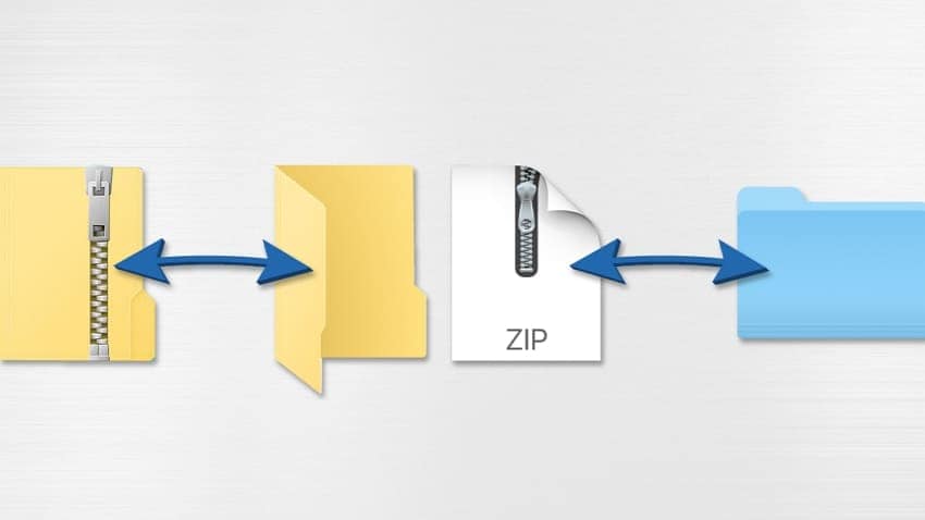 use different zip extractor