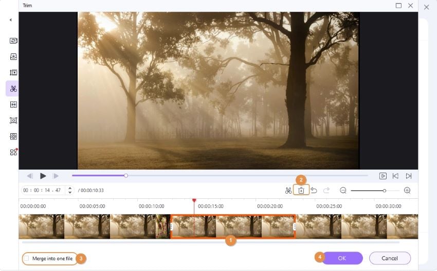 Merge Trimmed videos